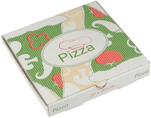 100 PAPSTAR Pizzakartons pure 20,0 x 20,0 cm  ( 84694 )