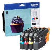 brother LC-123BK/C/M/Y schwarz, cyan, magenta, gelb...