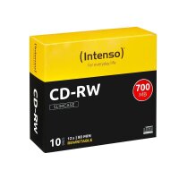 Intenso CD-RW 700 MB wiederbeschreibbar, 10 St.