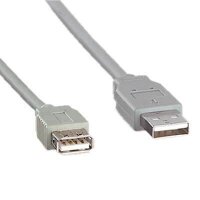 goobay USB 2.0 A Kabel 3,0 m grau, 1 St.