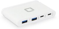 DICOTA USB-Hub 4-in-1 4-fach weiß