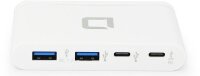 DICOTA USB-Hub 4-in-1 4-fach weiß