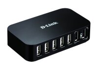 D-Link USB-Hub DUB-H7 7-fach schwarz