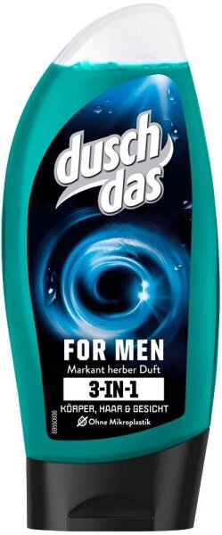 duschdas FOR MEN 3-IN-1 Duschgel & Shampoo 225 ml