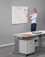 AKTION: Legamaster Whiteboard PREMIUM PLUS 150,0 x 100,0 cm weiß emaillierter Stahl + GRATIS 4 Boardmarker TZ 100 farbsortiert