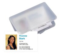 SIGEL Visitenkartenetui transparent, für bis zu 25 Visitenkarten