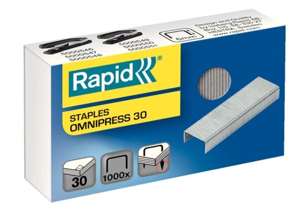 Rapid Heftklammern Omnipress 30, 1.000 St.