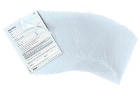FALKEN Sichthüllen DIN A4 transparent genarbt 0,09...