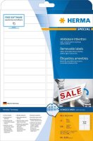 HERMA Etiketten 4209 weiß 96,0 x 16,9 mm, 25 Blatt