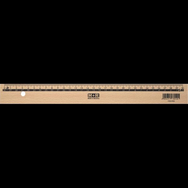 M + R Lineal Holz 30,0 cm, natur