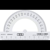 M + R Halbkreis-Winkelmesser