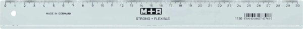 M + R Lineal STRONG + FLEXIBLE 30,0 cm, glasklar