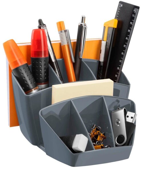 cep Schreibtisch-Organizer Mineral grau Polystyrol 6 Fächer 14,3 x 15,8 x 9,3 cm