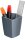 cep Stiftehalter Mineral grau Polystyrol 2 Fächer 7,4 x 7,4 x 9,5 cm