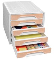 cep Schubladenbox Smoove  weiß/Buche 1071111021,...