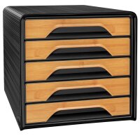 cep Schubladenbox Smoove  schwarz/Bambus 1071115301, DIN...