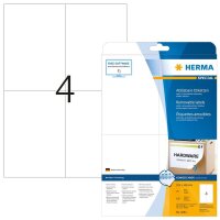 HERMA Etiketten 5082 weiß 105,0 x 148,0 mm, 25 Blatt
