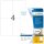 HERMA Etiketten 5082 weiß 105,0 x 148,0 mm, 25 Blatt
