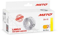 METO Preisetiketten leuchtorange permanent 22,0 x 12,0...