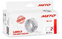 METO Preisetiketten weiß permanent 26,0 x 12,0 mm,...