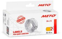 METO Preisetiketten leuchtorange permanent 26,0 x 12,0...
