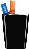 cep Stiftehalter Mineral schwarz Polystyrol 2 Fächer 7,4 x 7,4 x 9,5 cm