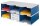 styro Sortierstation Styrodoc Jumbo Grundeinheit grau/blau mit 6 Fächern