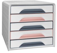 cep Schubladenbox Smoove  weiß/grau/rosa...