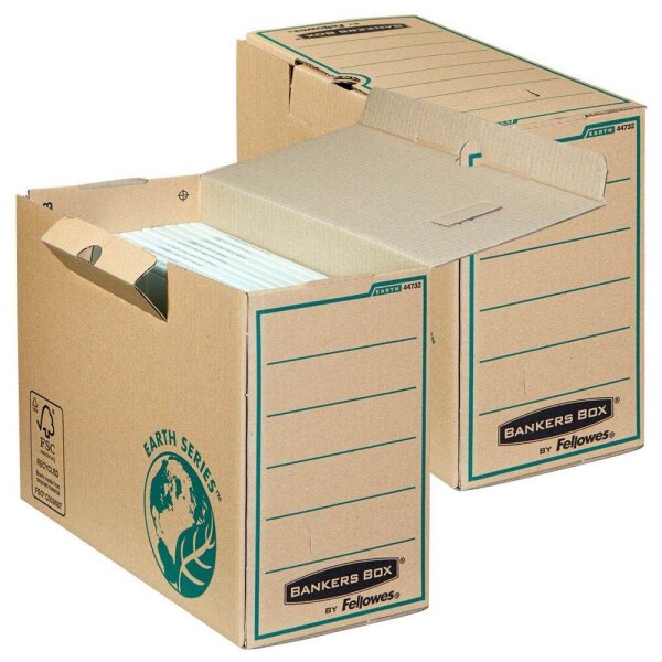 Bankers Box Archivboxen Bankers Box  Earth Series A4+ braun 15,0 x 35,0 x 26,0 cm, 20 St.