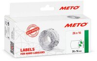 METO Preisetiketten weiß ablösbar 26,0 x 16,0...