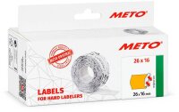 METO Preisetiketten leuchtorange permanent 26,0 x 16,0...