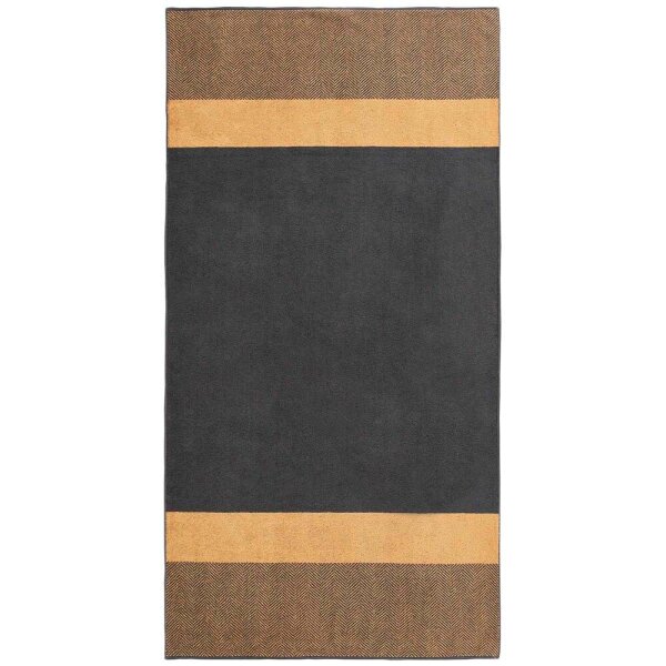 Dyckhoff Saunatuch XL Two-Tone Stripe gelb 100,0 x 200,0 cm