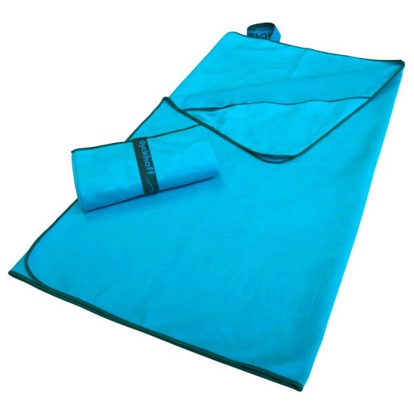 Dyckhoff Mikrofaser Handtuch mit Reißverschluss ozean 60,0 x 120,0 cm