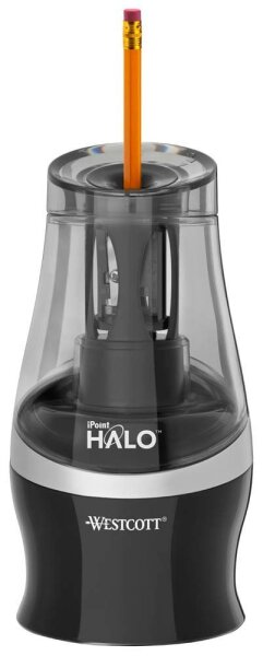 WESTCOTT elektrischer Anspitzer iPoint Halo schwarz