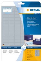 HERMA Folienetiketten 4110 silber 30,5 x 16,9 mm, 25 Blatt
