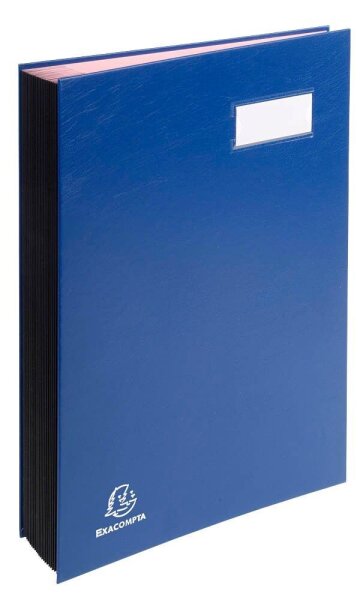 Exacompta Unterschriftenmappe 20 Fächer blau, 1 St.