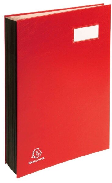 Exacompta Unterschriftenmappe 20 Fächer rot, 1 St.