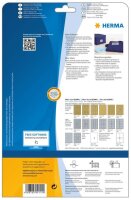 HERMA Folienetiketten 4114 silber 99,1 x 67,7 mm, 25 Blatt