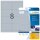 HERMA Folienetiketten 4114 silber 99,1 x 67,7 mm, 25 Blatt