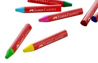 FABER-CASTELL Jumbo Wachsmalstifte farbsortiert, 12 St.