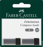 FABER-CASTELL 123121 Zirkelminen H 2,0 mm, 12 St.