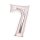 amscan® Folienballon Medium, Zahl 7 silber, 1 St.  ( 10241981 )
