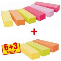 6 + 3 GRATIS: Post-it® Page Marker neon Haftmarker...