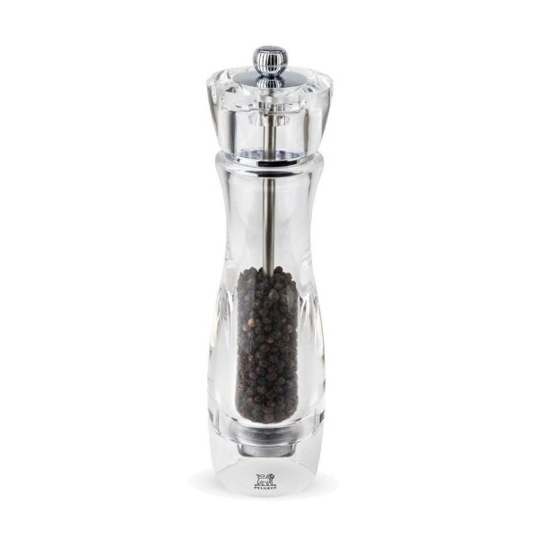 PEUGEOT Pfeffermühle Vittel transparent/silber Höhe: 23,0 cm, 1 St.
