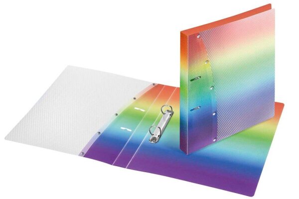 VELOFLEX Rainbow Ringbuch 2-Ringe Motiv 2,0 cm DIN A4, 1 St.