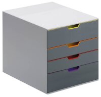 DURABLE Schubladenbox VARICOLOR®  dunkelgrau mit...