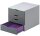 DURABLE Schubladenbox VARICOLOR®  dunkelgrau mit bunten Farblinien 760427, DIN A4 mit 4 Schubladen, 1 St.