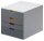DURABLE Schubladenbox VARICOLOR®  dunkelgrau mit bunten Farblinien 760427, DIN A4 mit 4 Schubladen, 1 St.