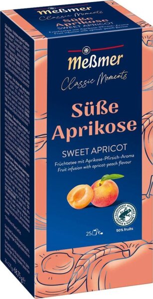 Meßmer Süße Aprikose Tee 25 Portionen
