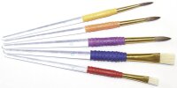 Grippy Pinsel-Set Größe 4, 6, 8,10, 12, 5-teilig
